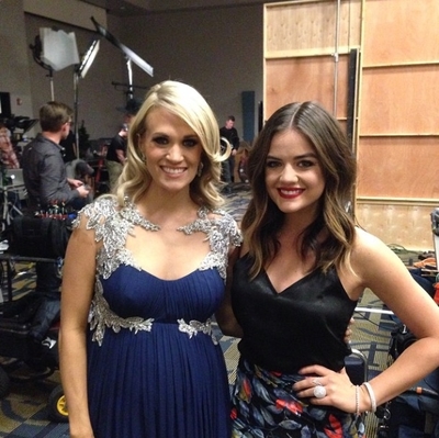 With Lucy Hale
